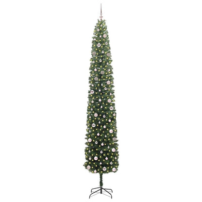 vidaXL Artificial Christmas Tree with 300 LEDs with Stand Green 300 cm - 45405