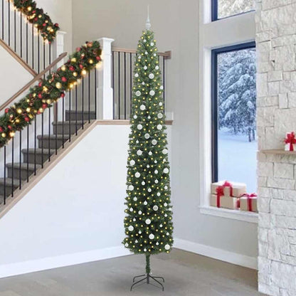 vidaXL Artificial Christmas Tree with 300 LEDs with Stand Green 300 cm - 45408