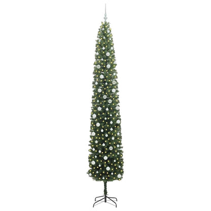 vidaXL Artificial Christmas Tree with 300 LEDs with Stand Green 300 cm - 45408