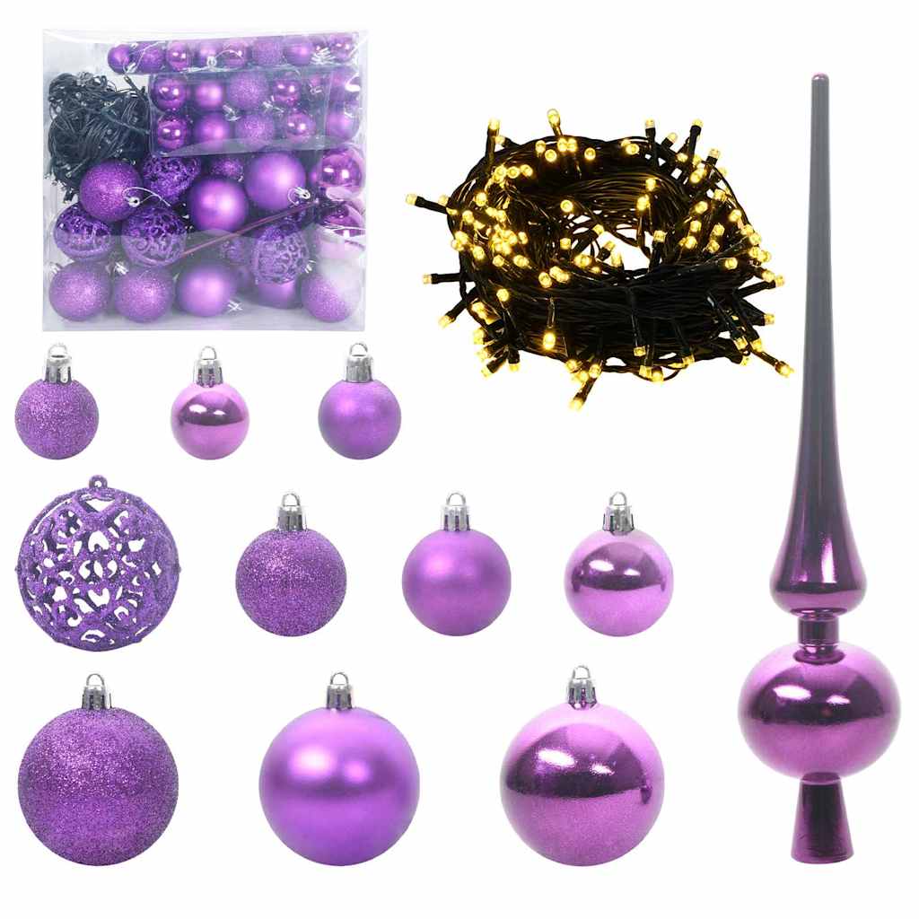 vidaXL Artificial Christmas Tree with 300 LEDs with Stand Green 300 cm - 45409