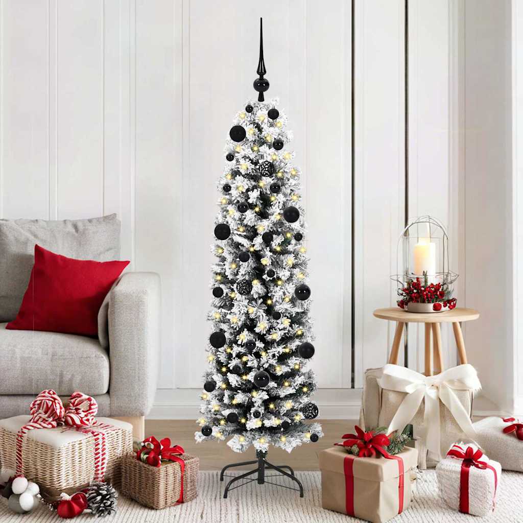vidaXL Artificial Christmas Tree with 150 LEDs with Stand Green 150 cm - 45424
