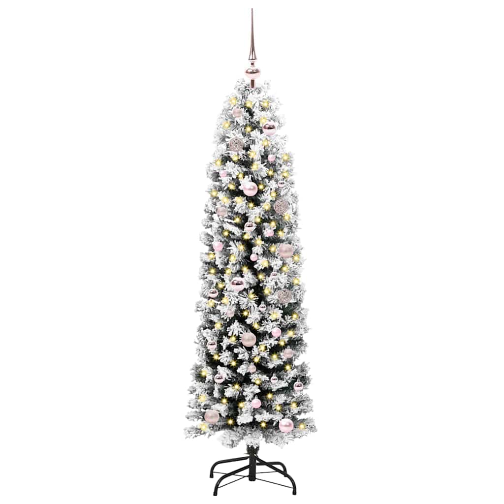 vidaXL Artificial Christmas Tree with 150 LEDs with Stand Green 150 cm - 45435