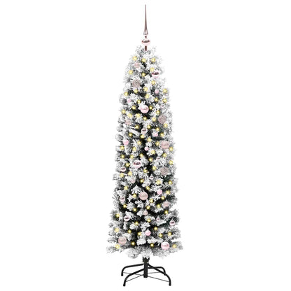 vidaXL Artificial Christmas Tree with 150 LEDs with Stand Green 150 cm - 45435