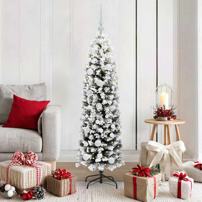 vidaXL Artificial Christmas Tree with 150 LEDs with Stand Green 150 cm - 45448
