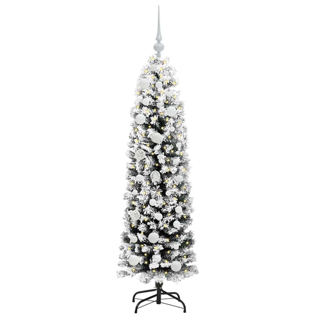 vidaXL Artificial Christmas Tree with 150 LEDs with Stand Green 150 cm - 45448