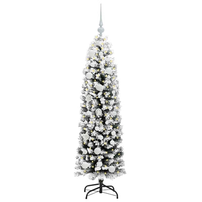vidaXL Artificial Christmas Tree with 150 LEDs with Stand Green 150 cm - 45448