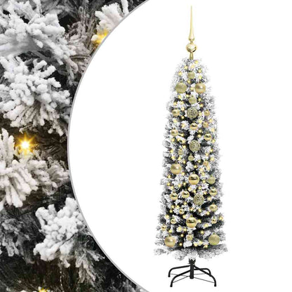 vidaXL Artificial Christmas Tree with 150 LEDs with Stand Green 150 cm - 45449