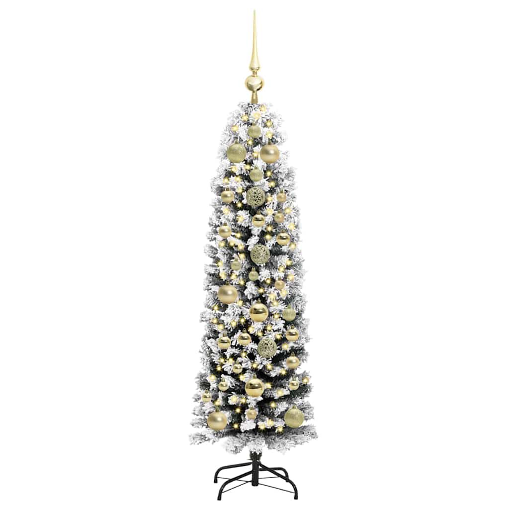 vidaXL Artificial Christmas Tree with 150 LEDs with Stand Green 150 cm - 45449