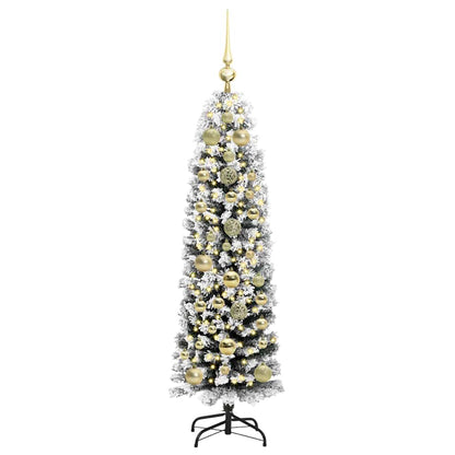 vidaXL Artificial Christmas Tree with 150 LEDs with Stand Green 150 cm - 45449