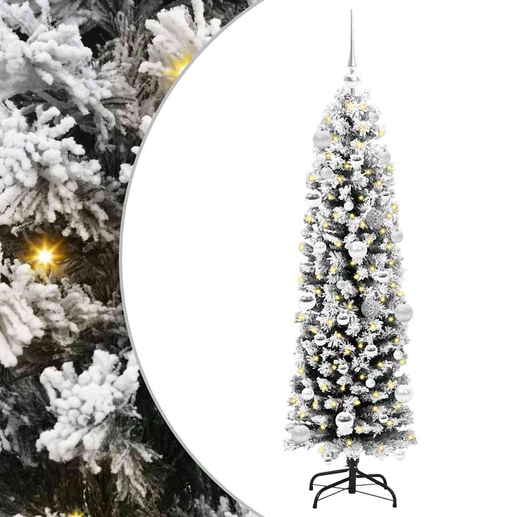 vidaXL Artificial Christmas Tree with 150 LEDs with Stand Green 150 cm - 45460