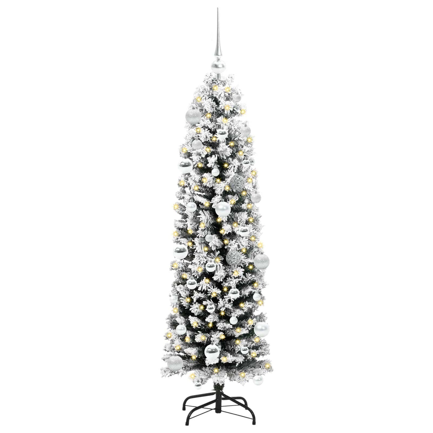 vidaXL Artificial Christmas Tree with 150 LEDs with Stand Green 150 cm - 45460
