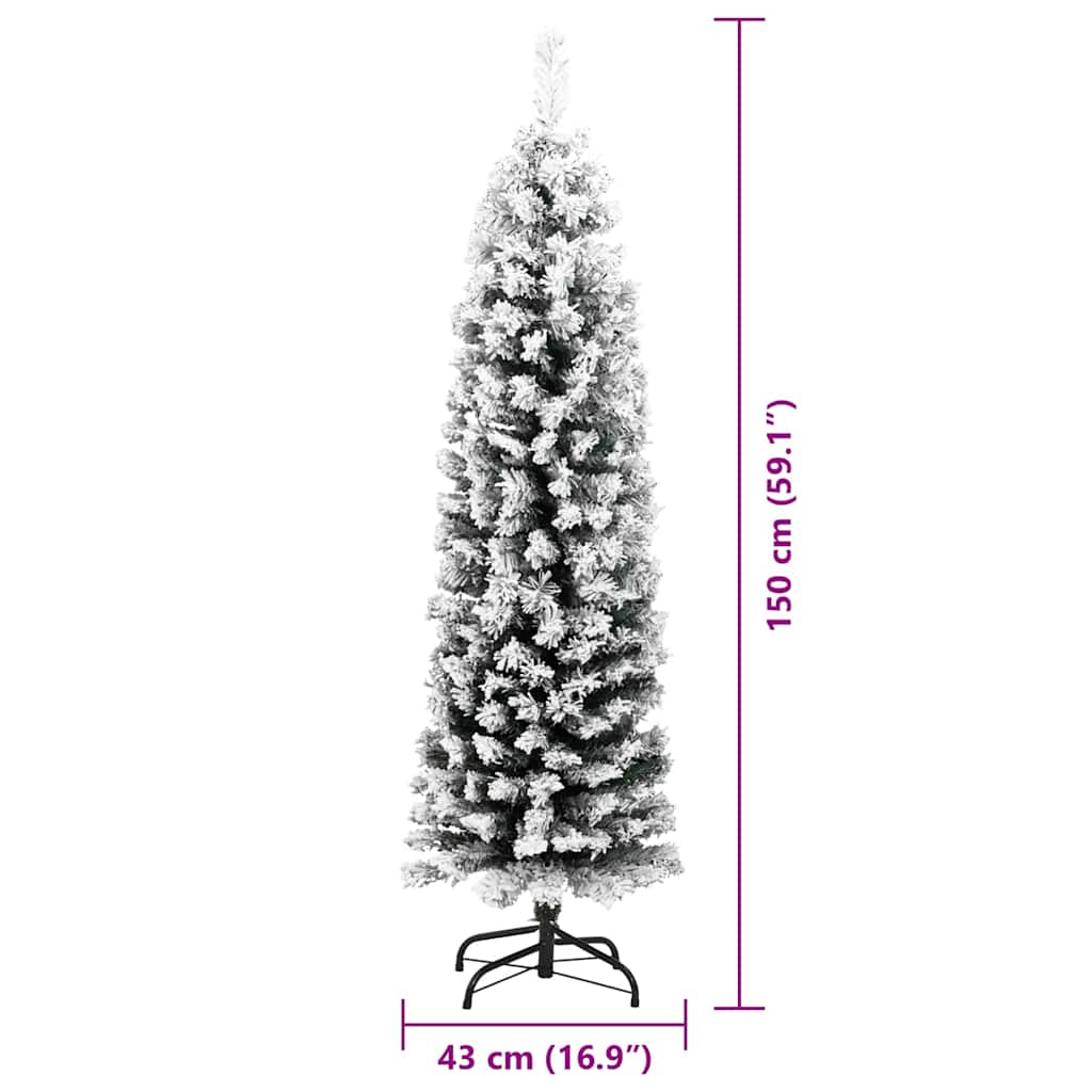 vidaXL Artificial Christmas Tree with 150 LEDs with Stand Green 150 cm - 45471