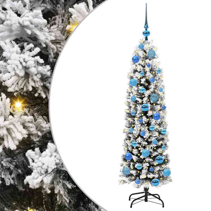 vidaXL Artificial Christmas Tree with 150 LEDs with Stand Green 150 cm - 45480