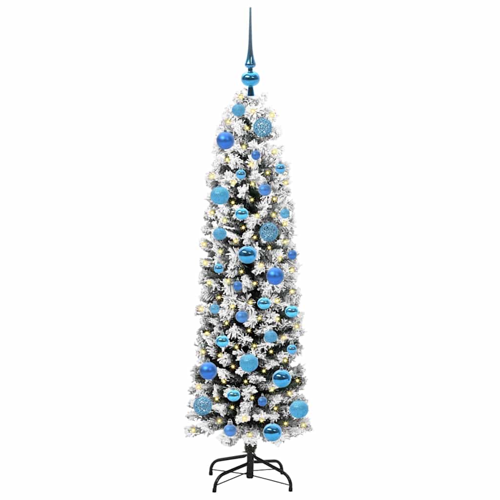 vidaXL Artificial Christmas Tree with 150 LEDs with Stand Green 150 cm - 45480