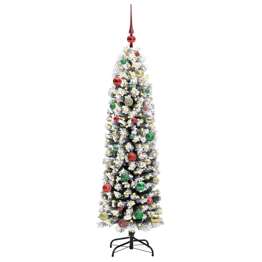 vidaXL Artificial Christmas Tree with 150 LEDs with Stand Green 150 cm - 45489