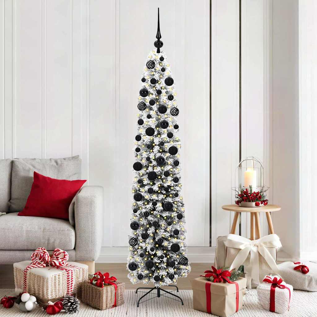 vidaXL Artificial Christmas Tree with 300 LEDs with Stand Green 180 cm - 45515