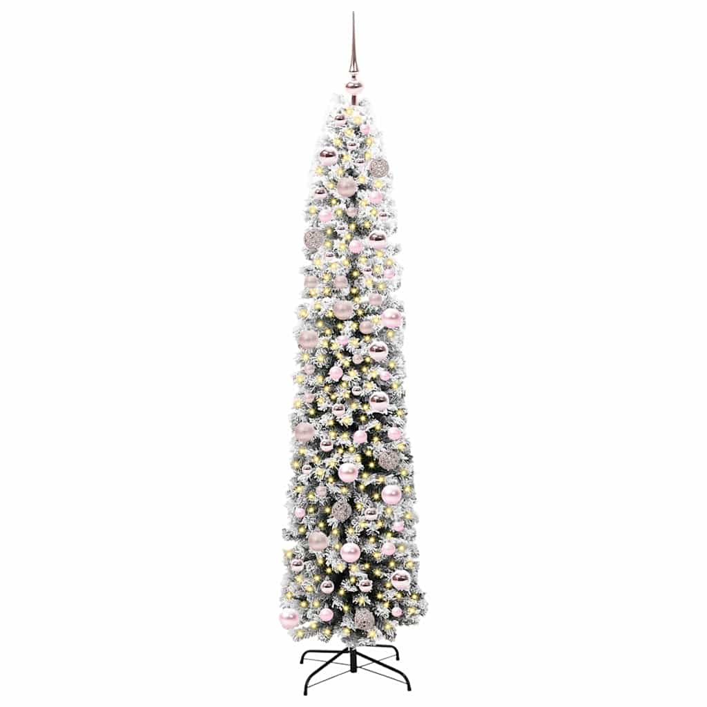 vidaXL Artificial Christmas Tree with 300 LEDs with Stand Green 180 cm - 45526