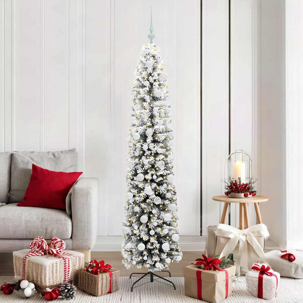 vidaXL Artificial Christmas Tree with 300 LEDs with Stand Green 180 cm - 45533