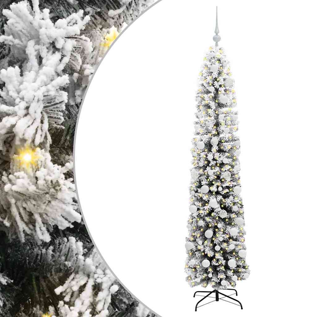vidaXL Artificial Christmas Tree with 300 LEDs with Stand Green 180 cm - 45533