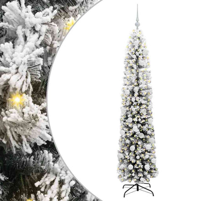 vidaXL Artificial Christmas Tree with 300 LEDs with Stand Green 180 cm - 45533