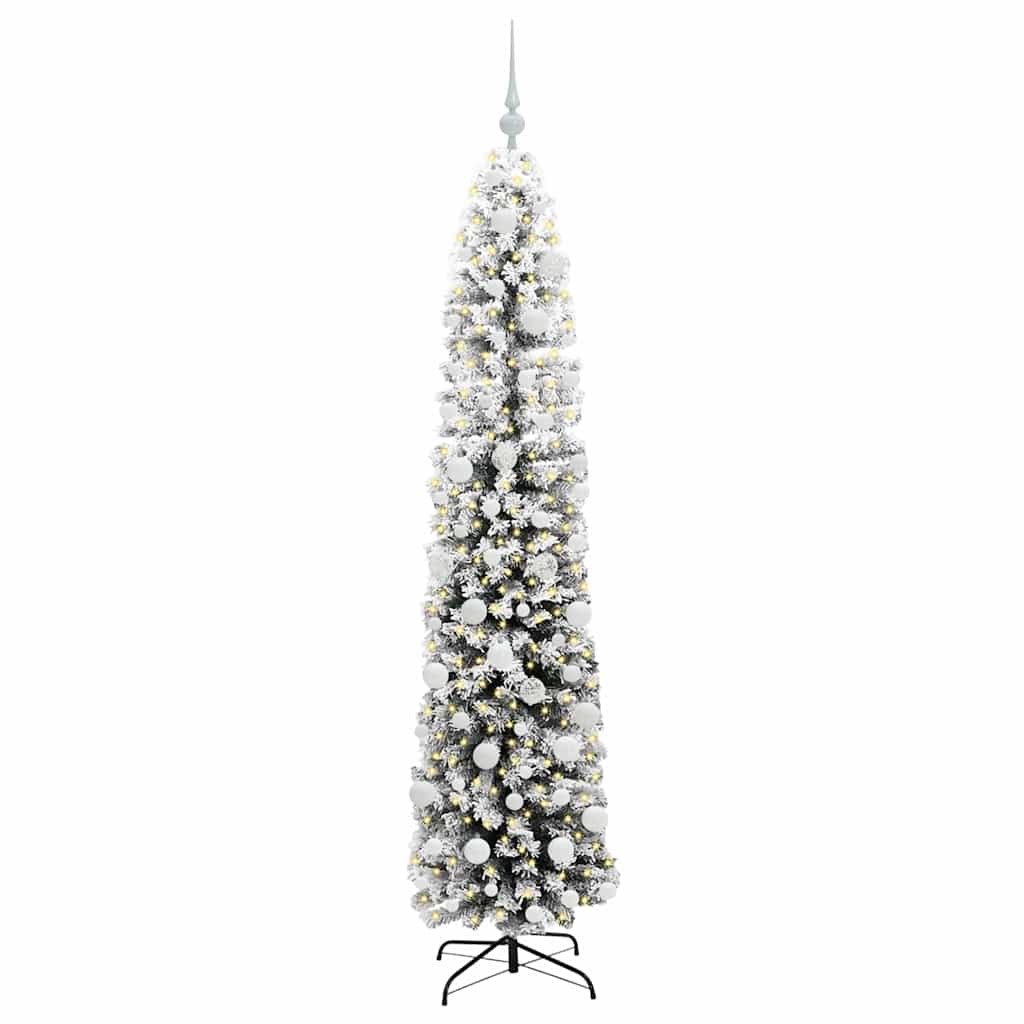vidaXL Artificial Christmas Tree with 300 LEDs with Stand Green 180 cm - 45533