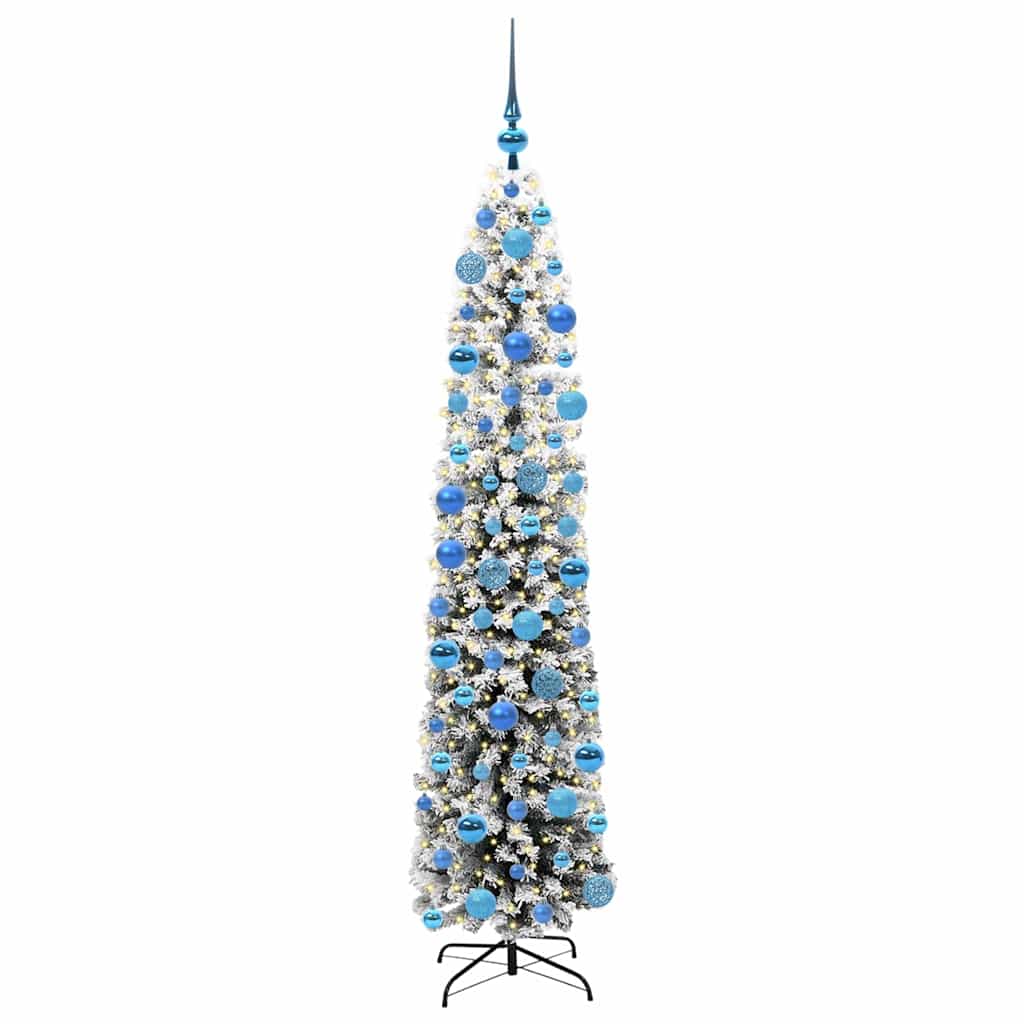 vidaXL Artificial Christmas Tree with 300 LEDs with Stand Green 180 cm - 45543