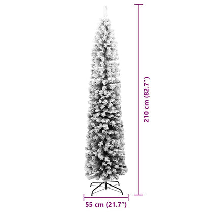 vidaXL Artificial Christmas Tree with 300 LEDs with Stand Green 210 cm - 45546