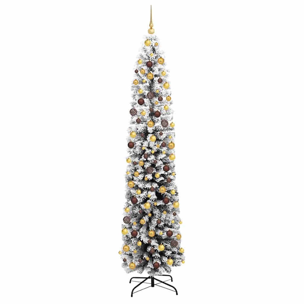 vidaXL Artificial Christmas Tree with 300 LEDs with Stand Green 210 cm - 45547