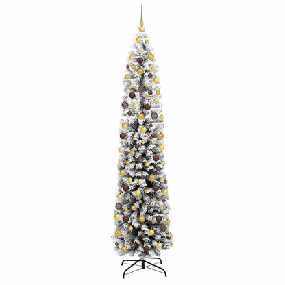 vidaXL Artificial Christmas Tree with 300 LEDs with Stand Green 210 cm - 45547