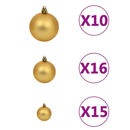 vidaXL Artificial Christmas Tree with 300 LEDs with Stand Green 210 cm - 45547