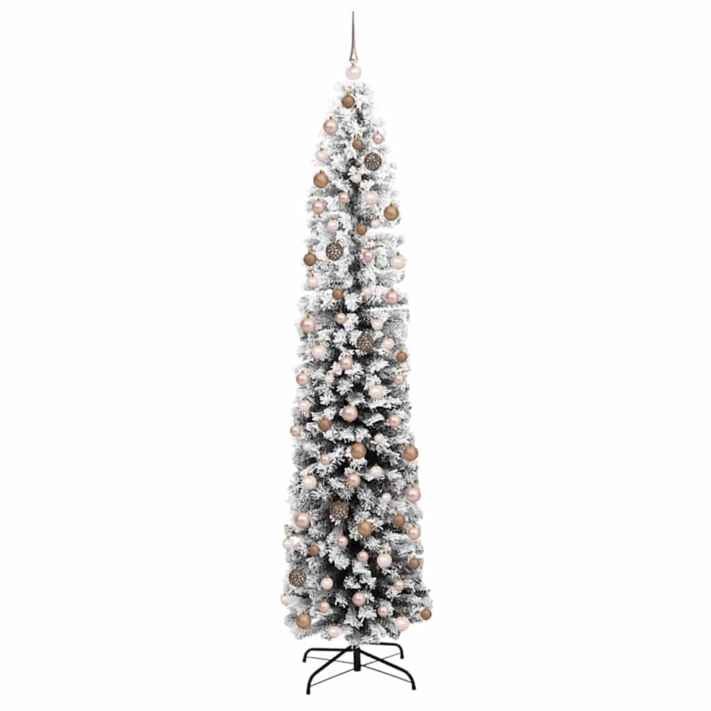 vidaXL Artificial Christmas Tree with 300 LEDs with Stand Green 210 cm - 45556