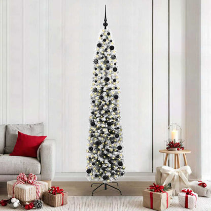 vidaXL Artificial Christmas Tree with 300 LEDs with Stand Green 210 cm - 45559