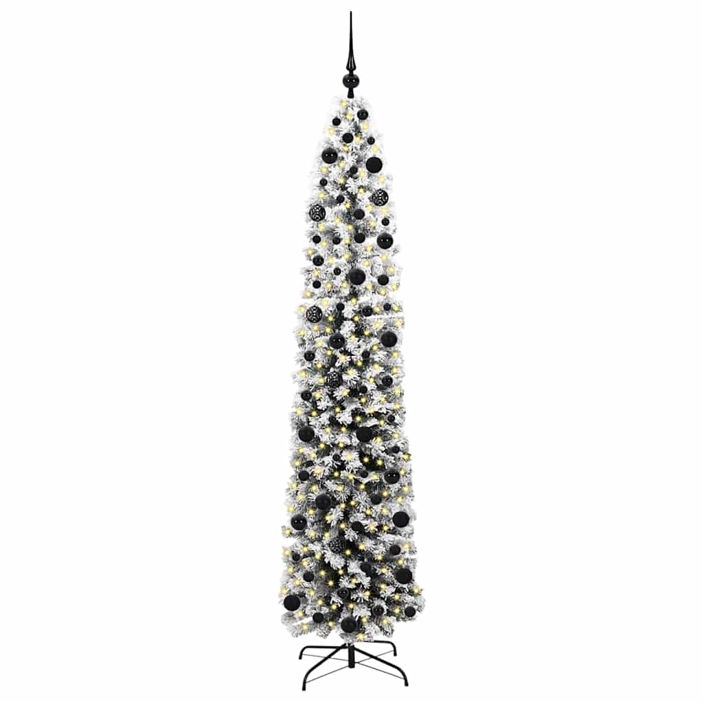 vidaXL Artificial Christmas Tree with 300 LEDs with Stand Green 210 cm - 45559