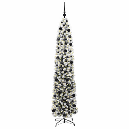 vidaXL Artificial Christmas Tree with 300 LEDs with Stand Green 210 cm - 45559