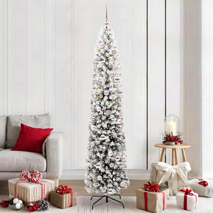 vidaXL Artificial Christmas Tree with 300 LEDs with Stand Green 210 cm - 45566