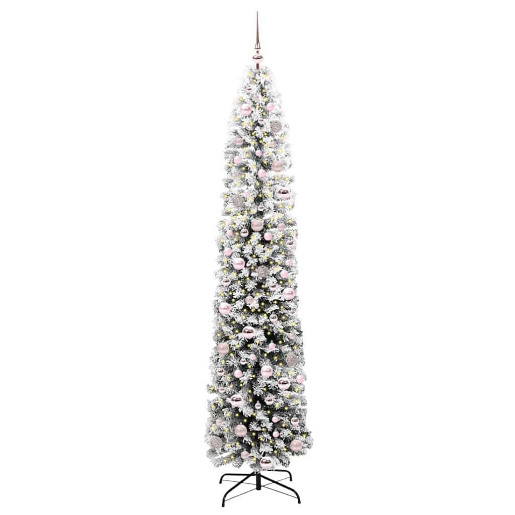 vidaXL Artificial Christmas Tree with 300 LEDs with Stand Green 210 cm - 45566