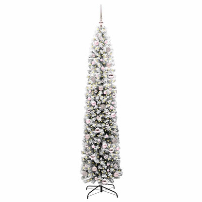 vidaXL Artificial Christmas Tree with 300 LEDs with Stand Green 210 cm - 45566