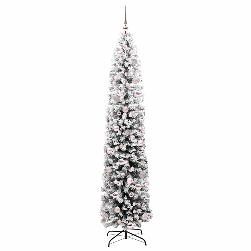 vidaXL Artificial Christmas Tree with 300 LEDs with Stand Green 210 cm - 45566
