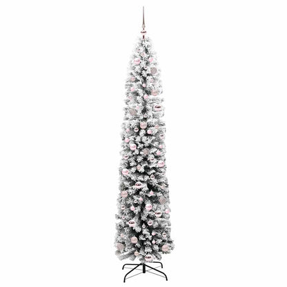 vidaXL Artificial Christmas Tree with 300 LEDs with Stand Green 210 cm - 45566