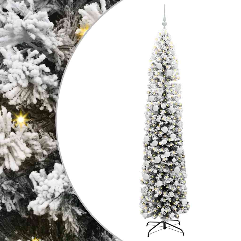 vidaXL Artificial Christmas Tree with 300 LEDs with Stand Green 210 cm - 45567