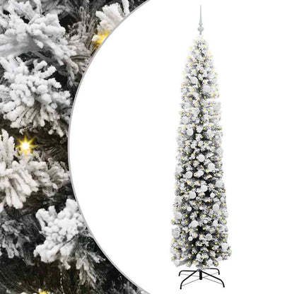 vidaXL Artificial Christmas Tree with 300 LEDs with Stand Green 210 cm - 45567