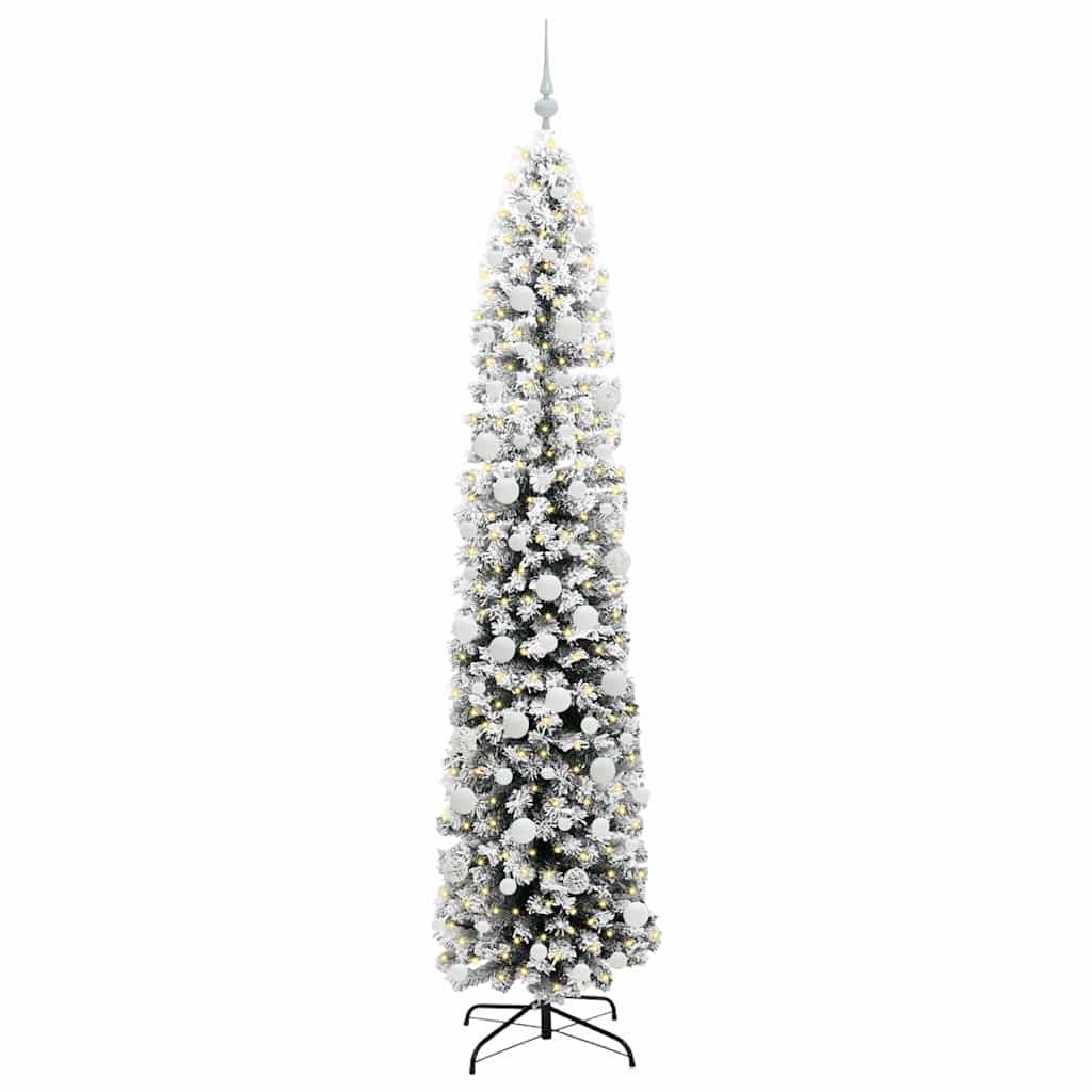 vidaXL Artificial Christmas Tree with 300 LEDs with Stand Green 210 cm - 45567
