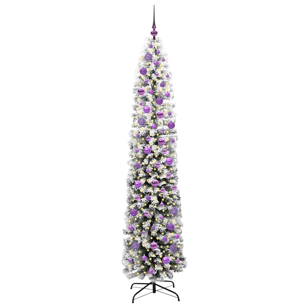 vidaXL Artificial Christmas Tree with 300 LEDs with Stand Green 210 cm - 45569