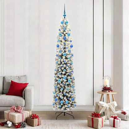 vidaXL Artificial Christmas Tree with 300 LEDs with Stand Green 210 cm - 45580