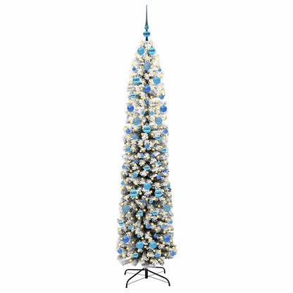 vidaXL Artificial Christmas Tree with 300 LEDs with Stand Green 210 cm - 45580