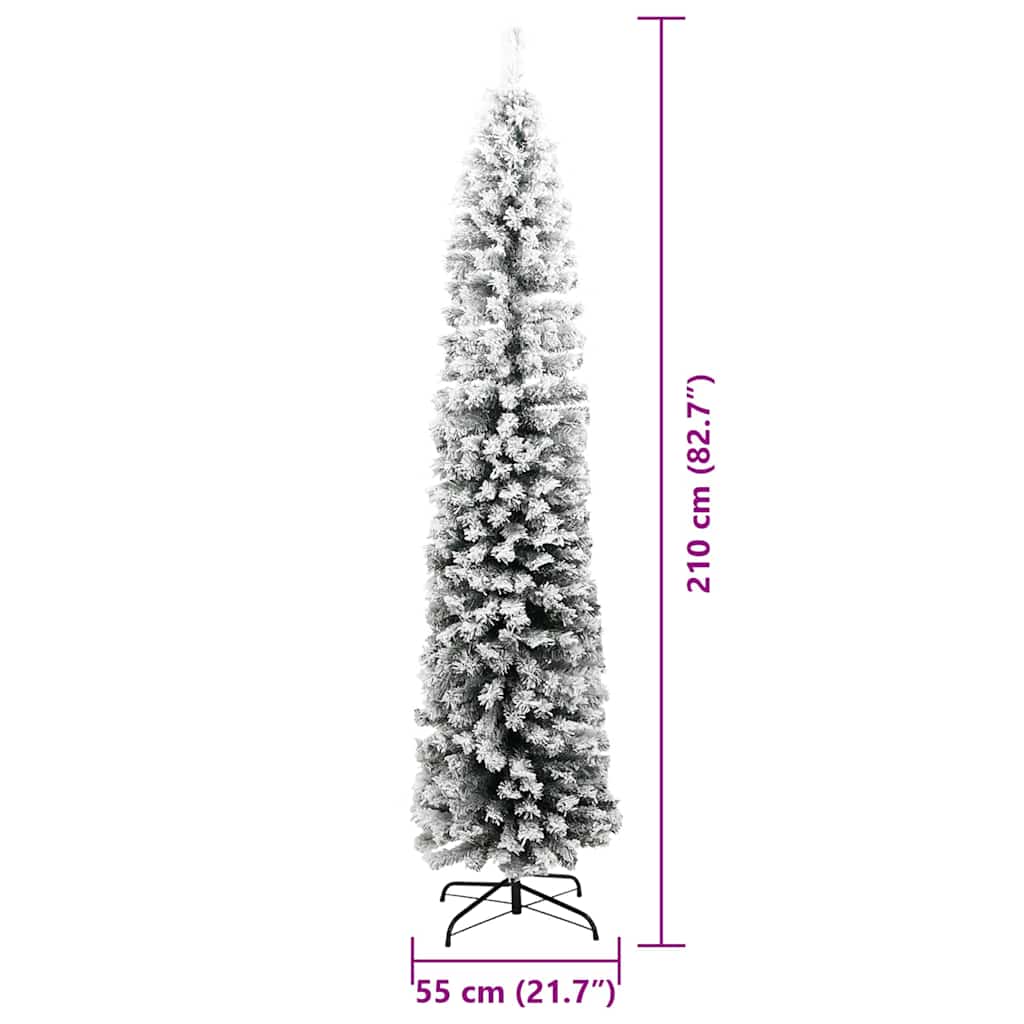vidaXL Artificial Christmas Tree with 300 LEDs with Stand Green 210 cm - 45580