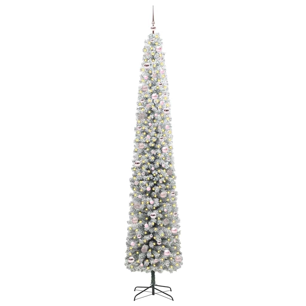 vidaXL Artificial Christmas Tree with 300 LEDs with Stand Green 270 cm - 45583