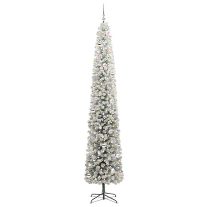 vidaXL Artificial Christmas Tree with 300 LEDs with Stand Green 270 cm - 45583