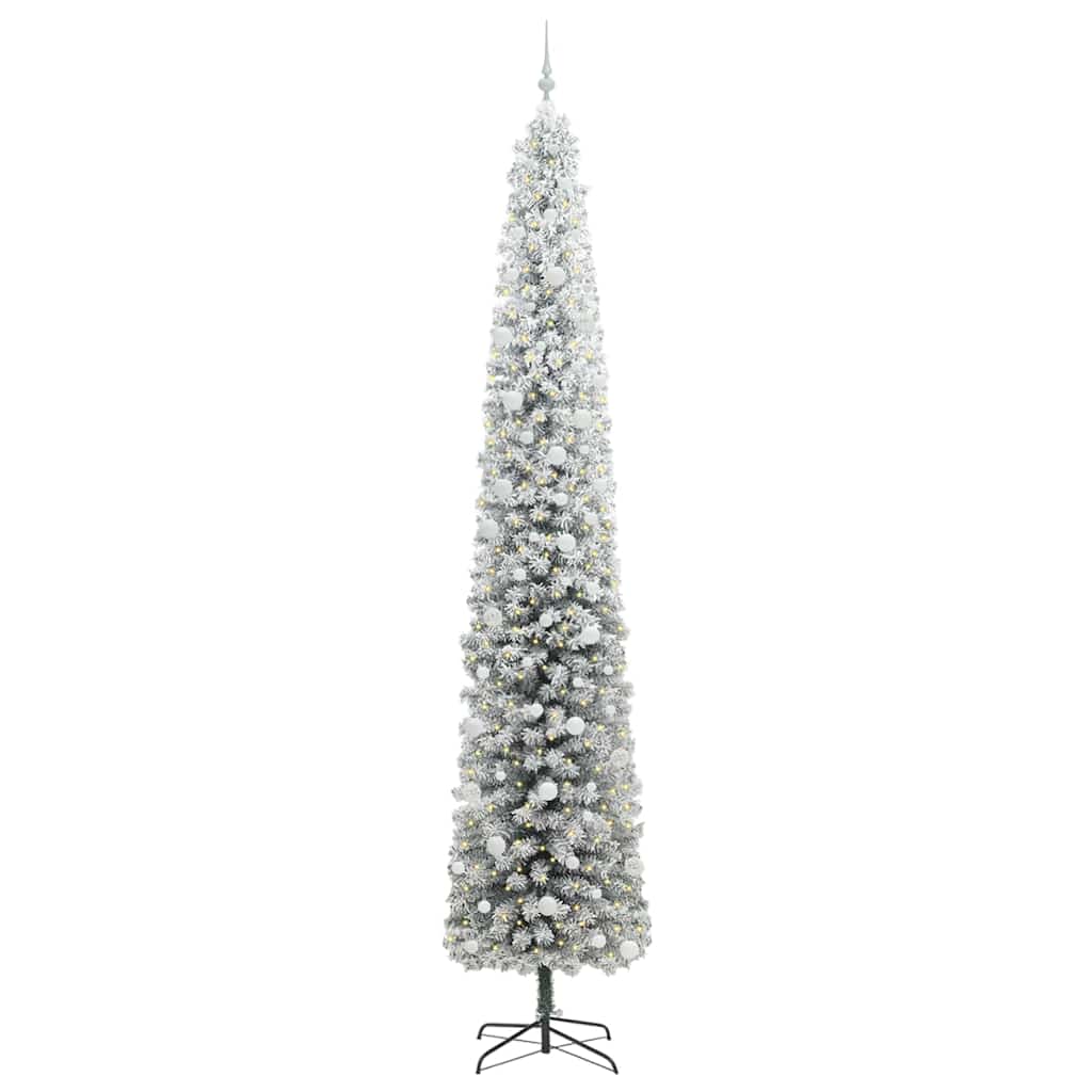 vidaXL Artificial Christmas Tree with 300 LEDs with Stand Green 270 cm - 45588