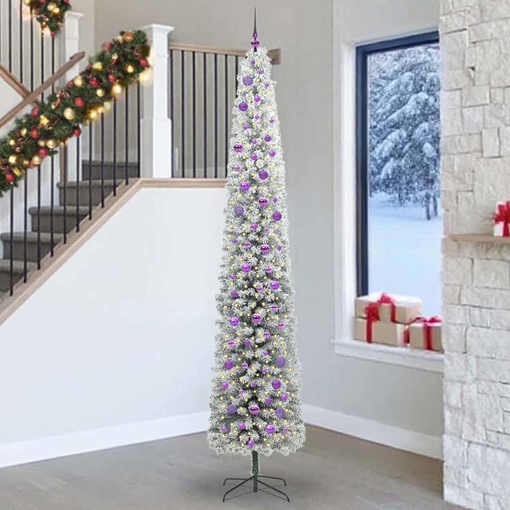 vidaXL Artificial Christmas Tree with 300 LEDs with Stand Green 270 cm - 45595